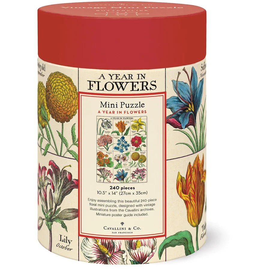 מיני-פאזל 240 חלקים: A Year in Flowers