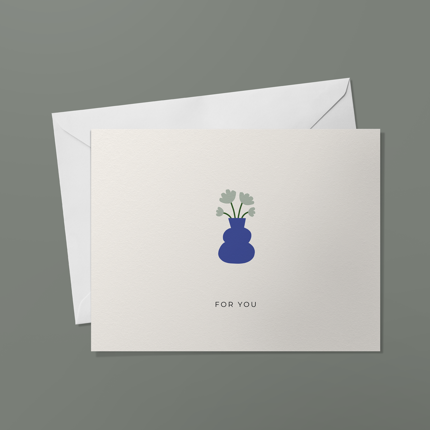 מארז 5 כרטיסי ברכה עם מעטפות בסגנון VASE