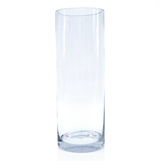 אגרטל זכוכית שקוף צר