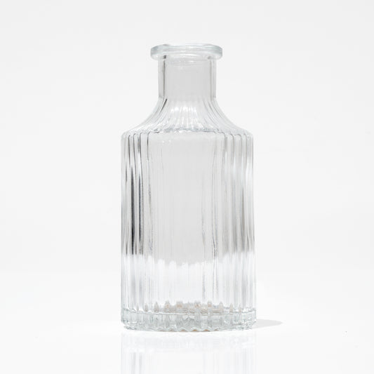 בקבוקון זכוכית עם פסים