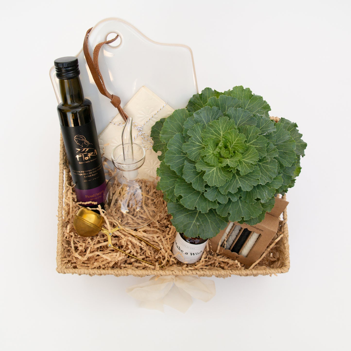 קרש קרמיקה עם רצועת עור