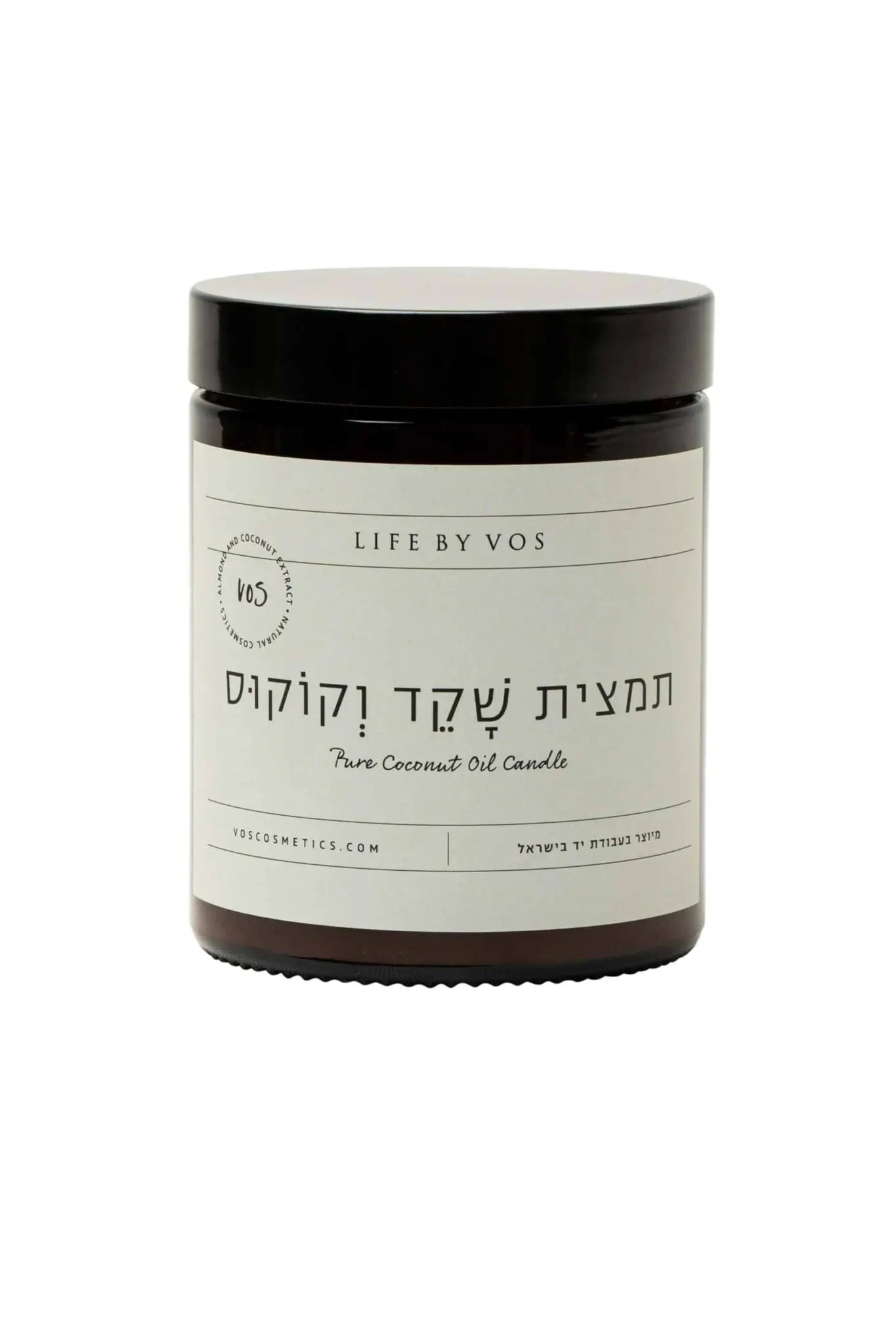 נר טבעי תמצית שקד וקוקוס