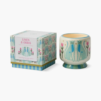 נר: A Dopo Blue Cheetahs, Linen & Orris