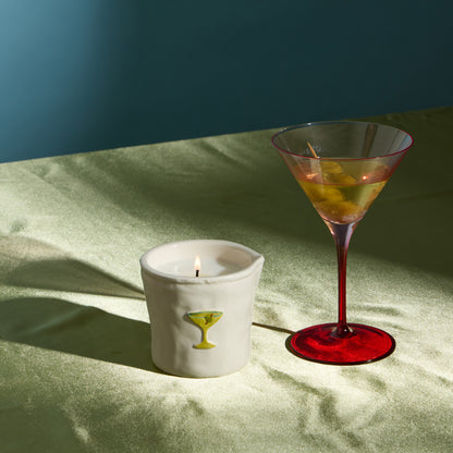 נר קרמיקה ריחני 'Martini'