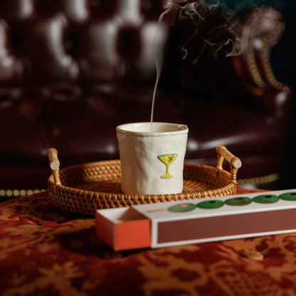 נר קרמיקה ריחני 'Martini'