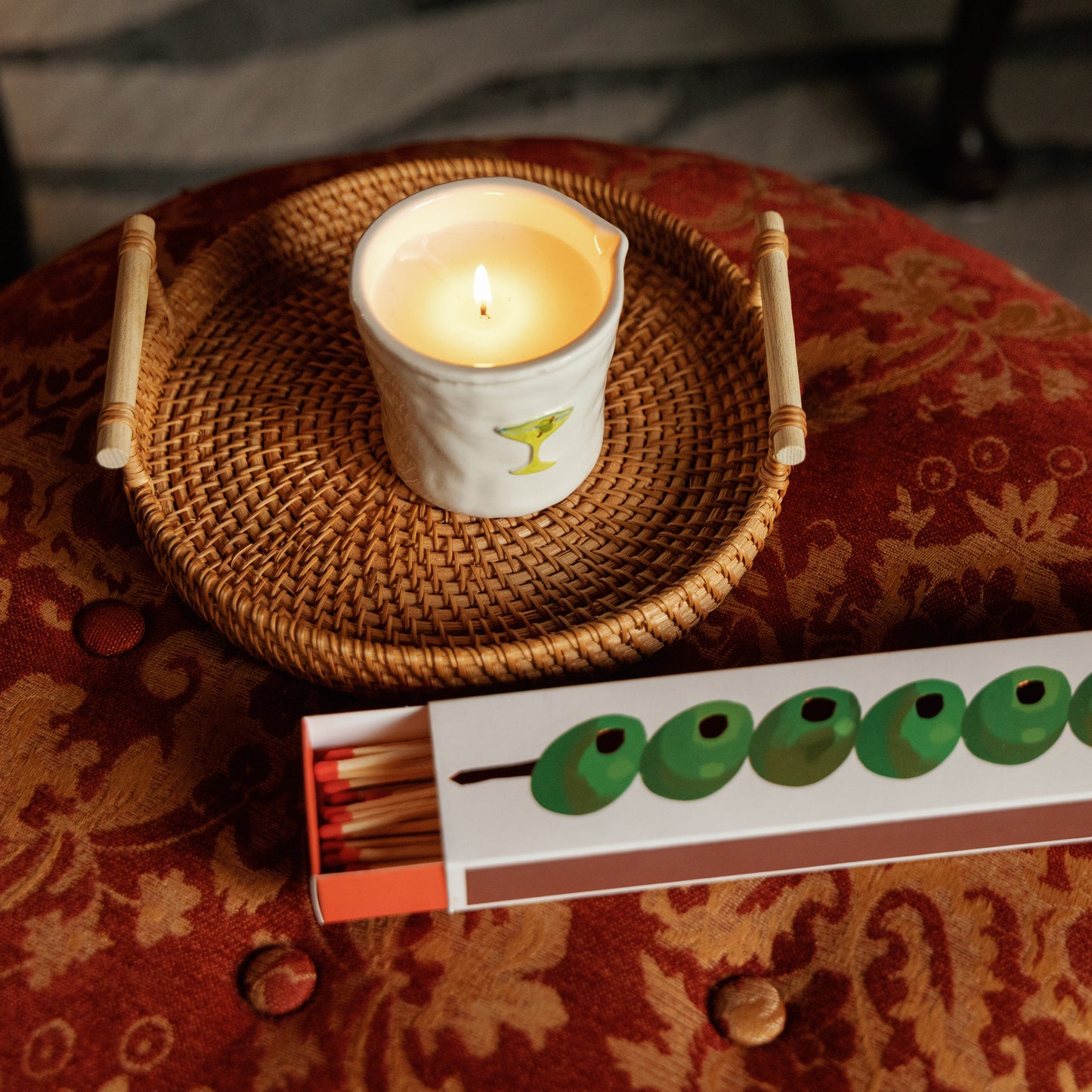 נר קרמיקה ריחני 'Martini'