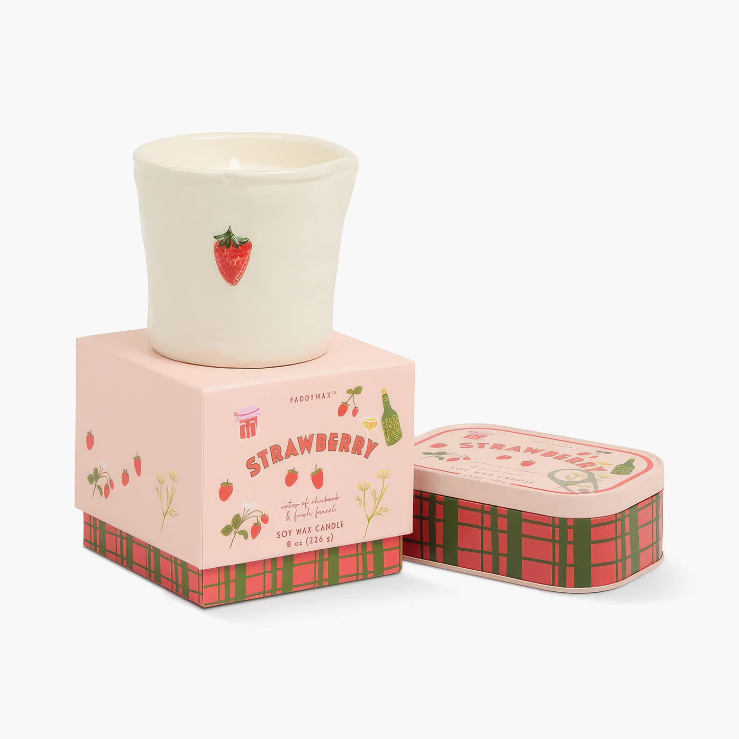 נר קרמיקה ריחני 'Strawberry'