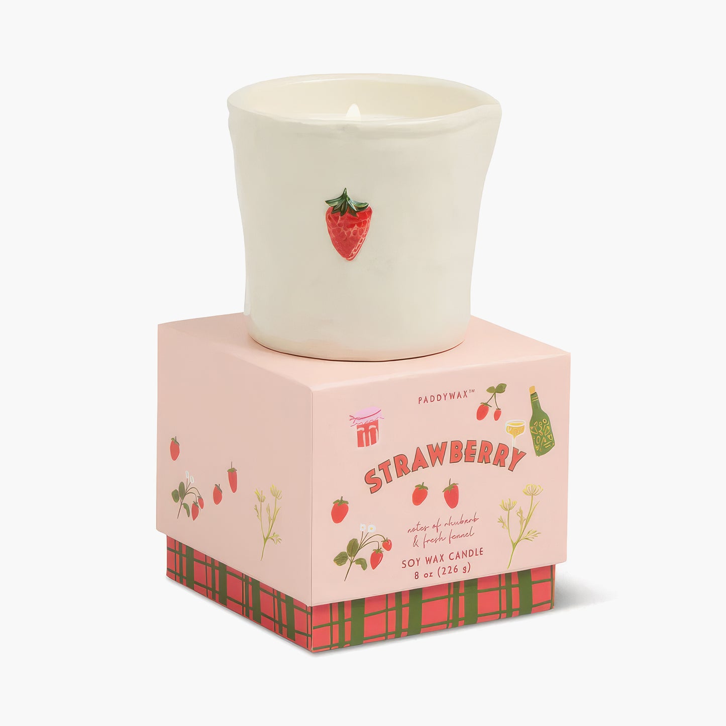 נר קרמיקה ריחני 'Strawberry'