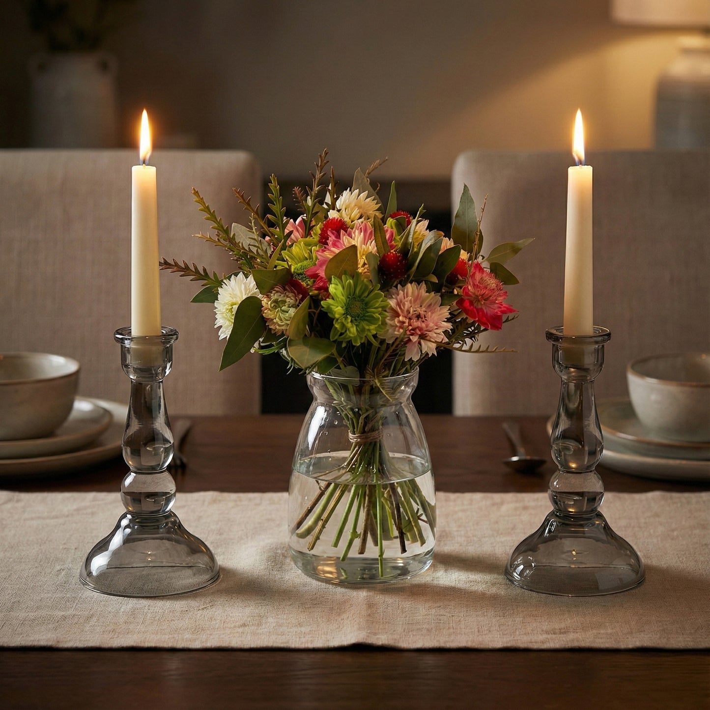 פמוט זכוכית: Black