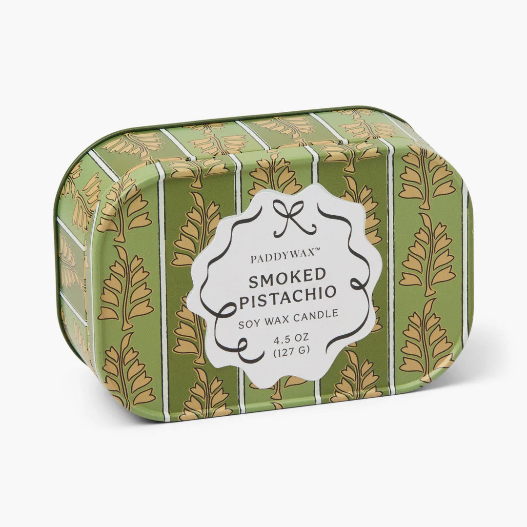 נר בקופסת פח: Cherie, Smoked Pistachio