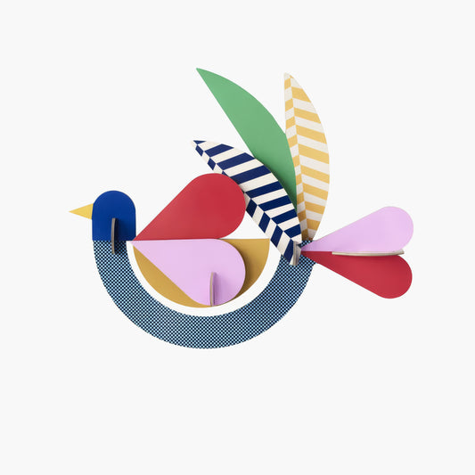 יצירה בנייר: Feathery Bird