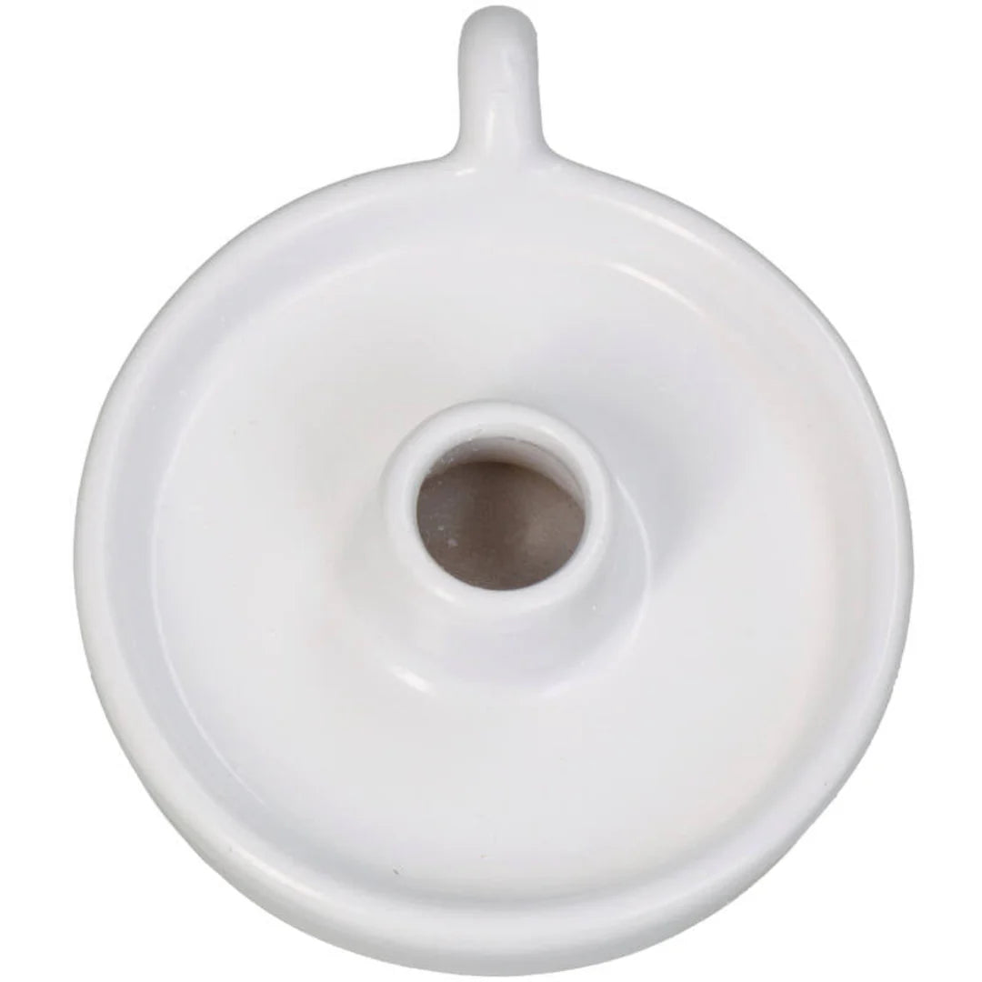 פמוט חרס עגול: White