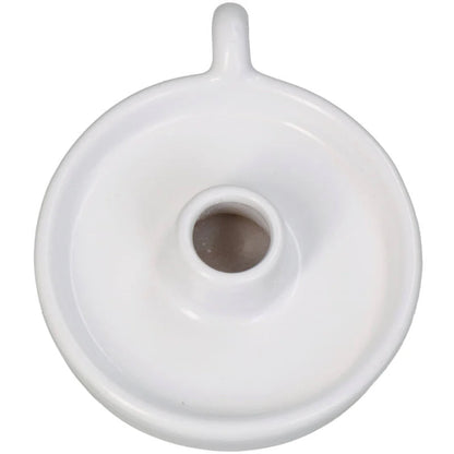 פמוט חרס עגול: White