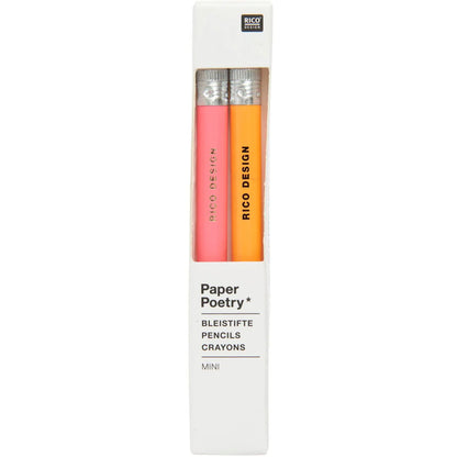 מארז 2 עפרונות מיני: Pink+Orange