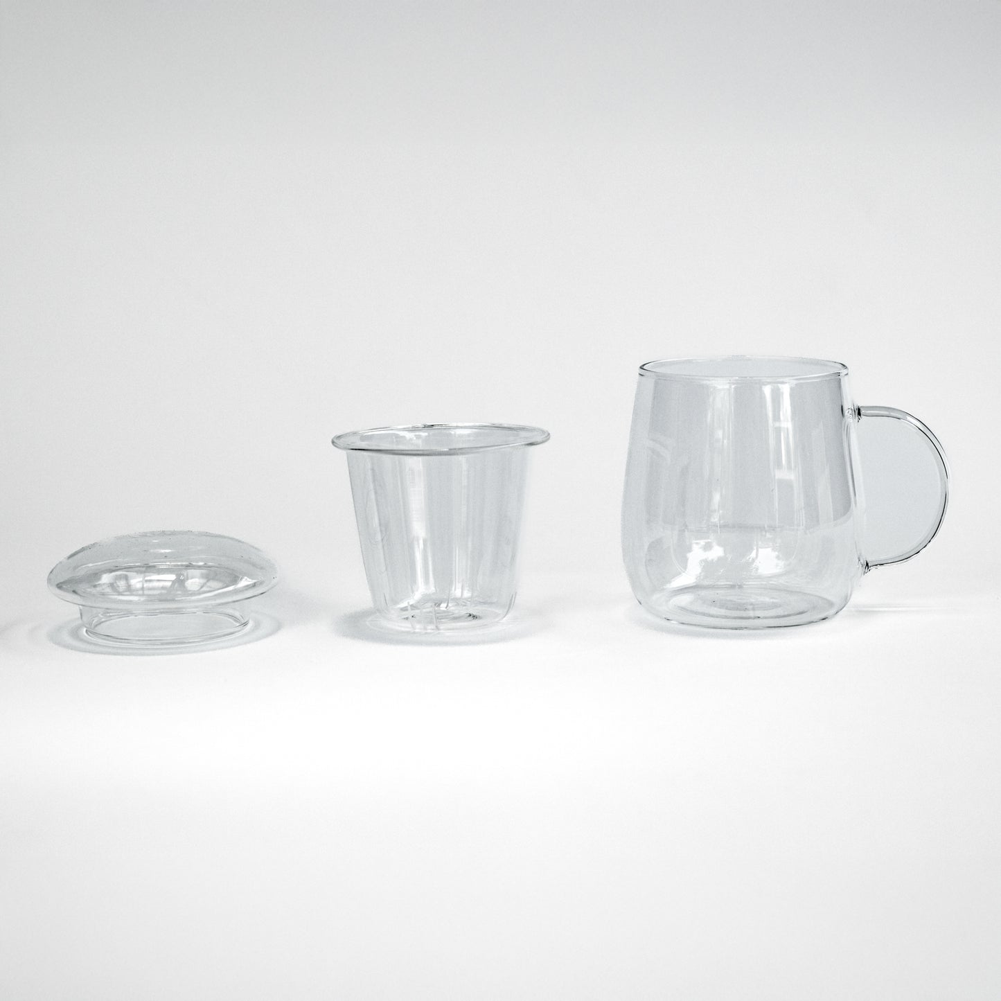 סט זכוכית לחליטת תה עם מסנן ומכסה