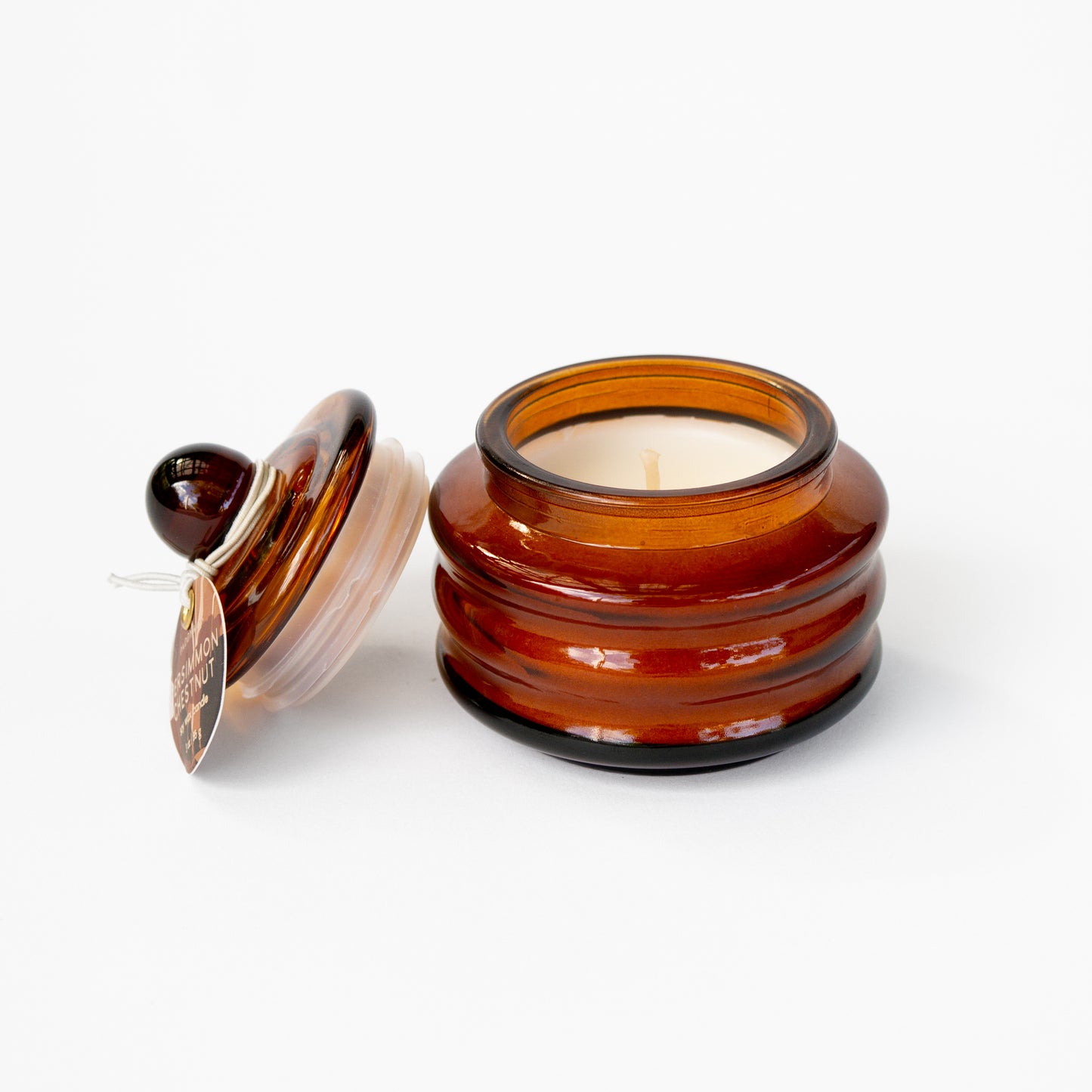 נר זכוכית אמבר - רימון ערמונים