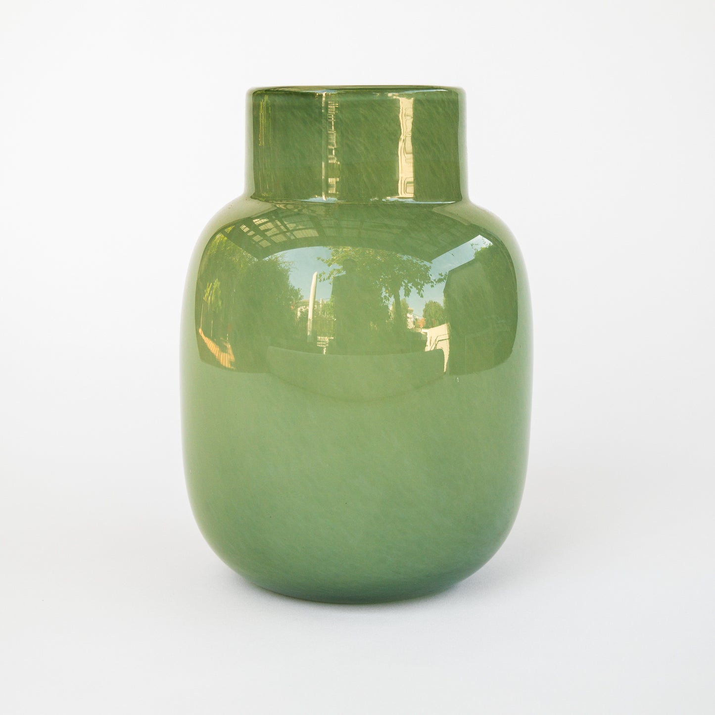 אגרטל זכוכית ירוק