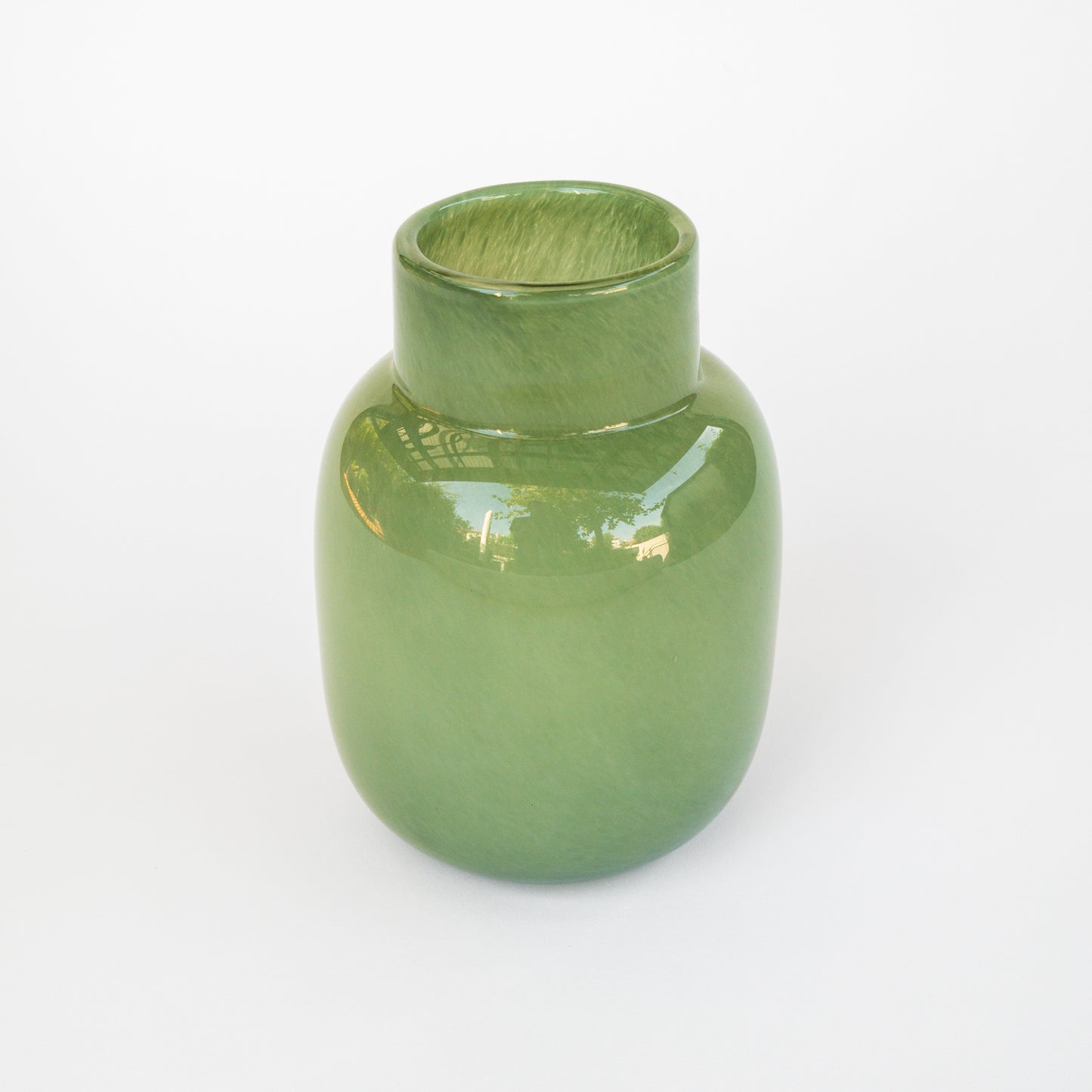 אגרטל זכוכית ירוק