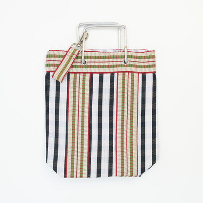 S סל פסים עם ידיות