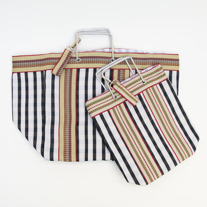 סל פסים עם ידיות M