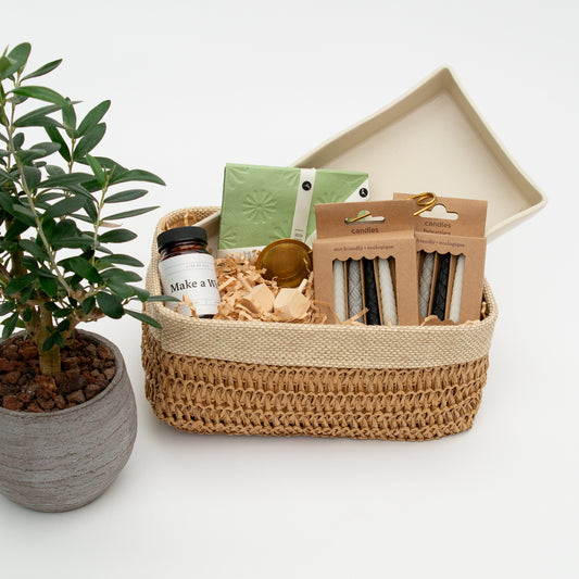 סלסלה מעוצבת קלועה