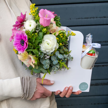 מארז ממתק ופרח