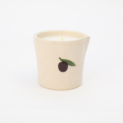 נר קרמיקה ריחני 'Olive'