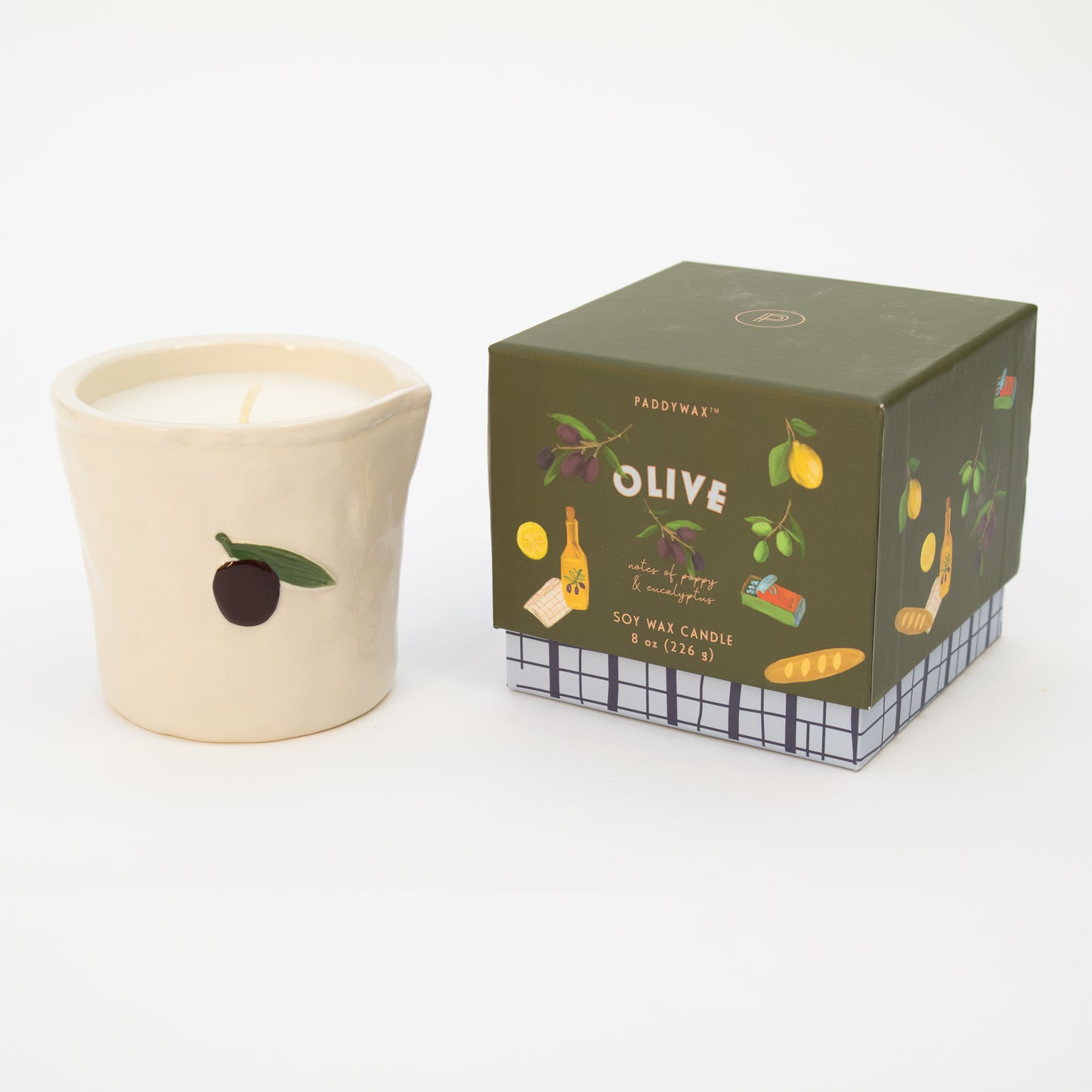 נר קרמיקה ריחני 'Olive'
