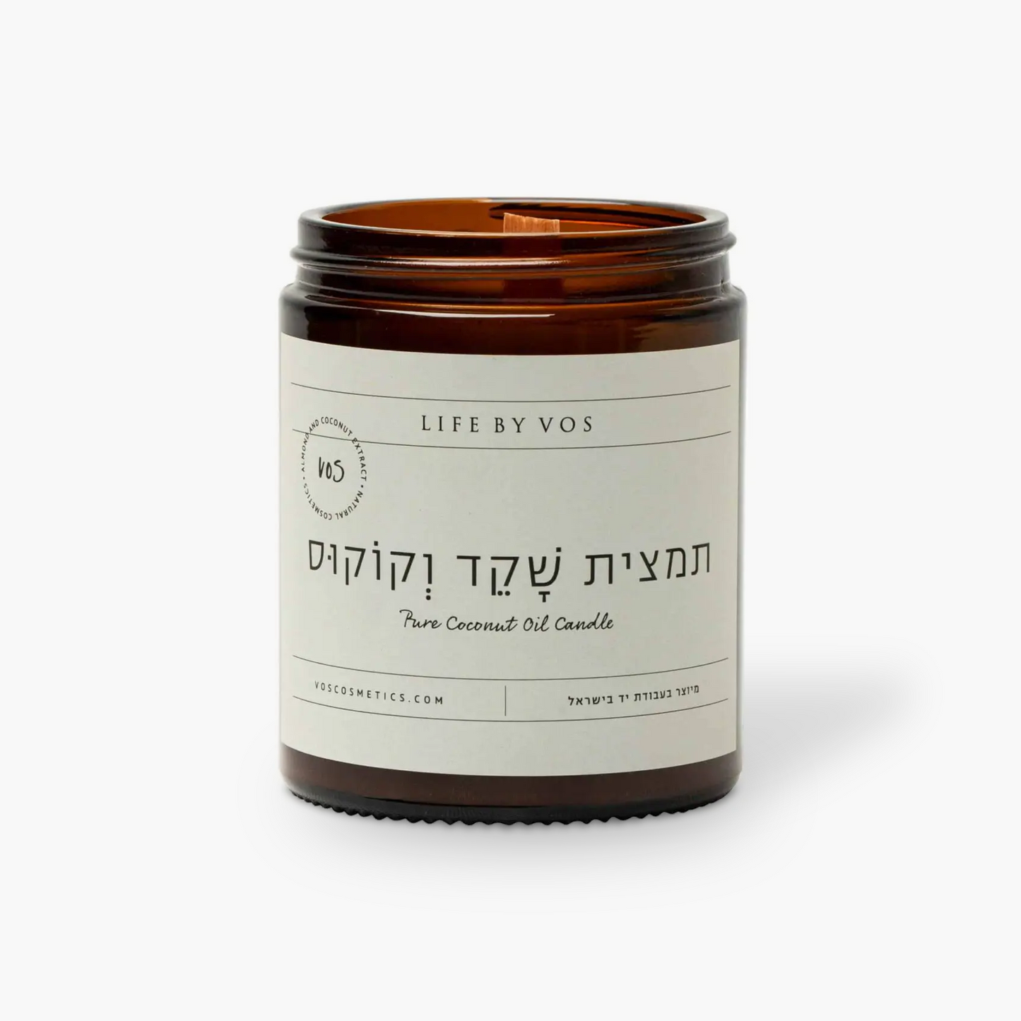 נר טבעי תמצית שקד וקוקוס