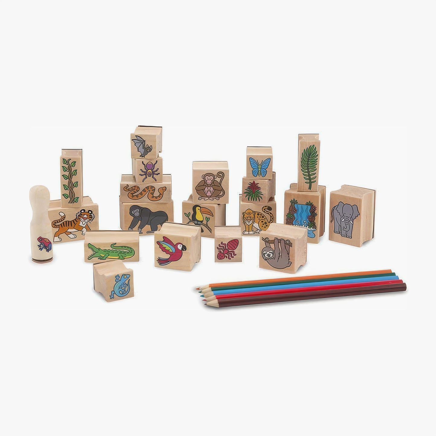 סט חותמות ענק - יער הגשם מבית מליסה ודאג Melissa And Doug